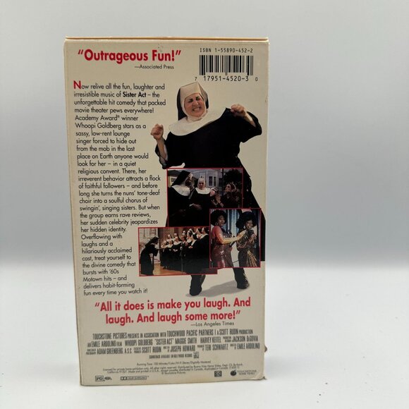Sister Act Whoopi Goldberg 1992 VHS Comedy Hilarious Divine Fun - Picture 2 of 3